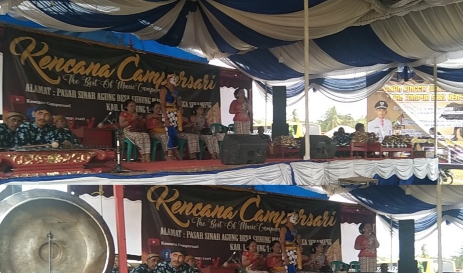 Pagelaran Campur Sari Meriahkan Hari Jadi Kampung Purwa Negara Ke 41