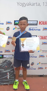 Siswa SD Tekadan Juara III Dalam Ajang Tenis Junior Nasional Walikota Tegal Cup