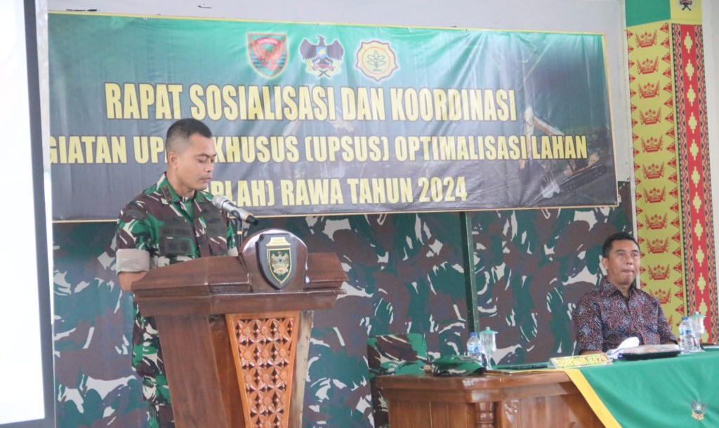 Dandim 0429/Lamtim Pimpin Rakor Dan Sosialisasi Oplah Kabupaten Lampung Timur